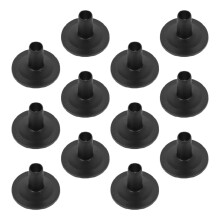 12-Teiliges Schlagzeuger-Zubehör-Set Aus Schwarzem Kunststoff