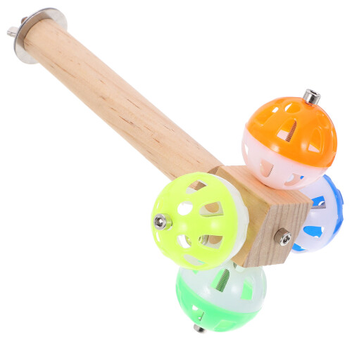 Wood Perch Papageienspielzeug Sitzstange Bunt 1 Set 2