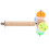 Wood Perch Papageienspielzeug Sitzstange Bunt 1 Set 10