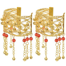 Mlins 2 Manschetten Bauchschmuck Kette Arm Schmuck