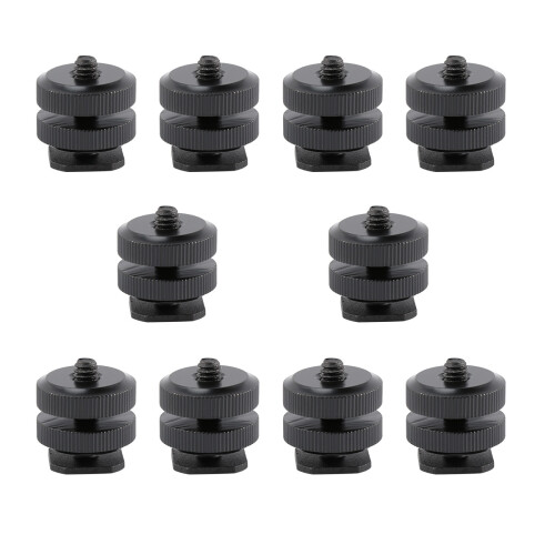 10 -Mount Hot-Shoe-Adapter Stativ-Schraube Blitzeinschub