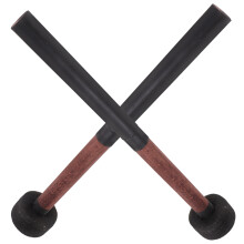 Handgefertigte Schwarze Bassdrum Schlägel Für Aufführung 1 Paar