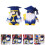 2Stk Abschluss Gnome Puppen Klassenzimmer 3