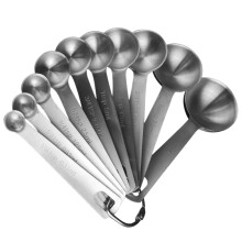 Küchen-Messlöffel Silber 1 Set 10 5,2x1,8x1,2 Zoll
