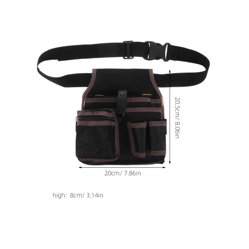 1St Gürteltasche Oxford-Stoff Schwarz 1