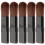 Face Brushes Make-Up-Set Schwarz 5-teilig 1,9x0,5x0,2 1