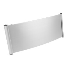 Naamplaatje Zilveren Bedrijfsdeur Cubicle 1 Stuks 12*28
