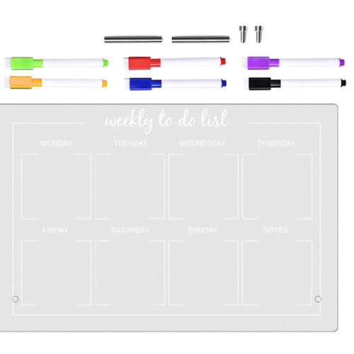 Mlins Whiteboard Abwischbar Transparent Einkaufszettel