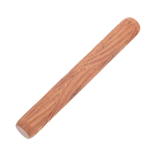 Musterrolle Holz Tonrolle, Schokoladenfarbener Bastelroller