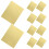 Raindrops 10 Halter Mittenklammern Golden Einfarbig Papp 9