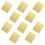 Raindrops 10 Halter Mittenklammern Golden Einfarbig Papp 10