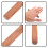 Musterrolle Holz Tonrolle, Schokoladenfarbener Bastelroller 11