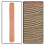 Musterrolle Holz Tonrolle, Schokoladenfarbener Bastelroller 10