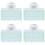 4St Plastic Haarrollers Lichtgroen Voor Zelfklevende Krulstijltools 11