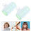 4St Plastic Haarrollers Lichtgroen Voor Zelfklevende Krulstijltools 4