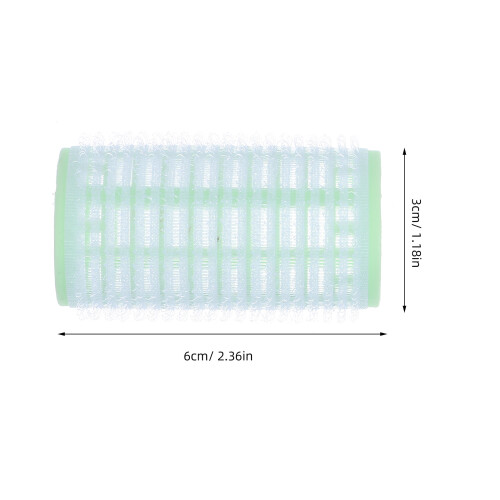 4St Plastic Haarrollers Lichtgroen Voor Zelfklevende Krulstijltools 1