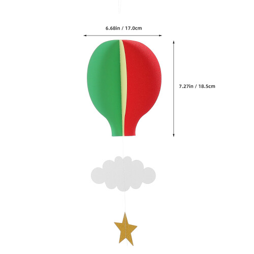 12 Heißluftballon Hängedekorationen 1