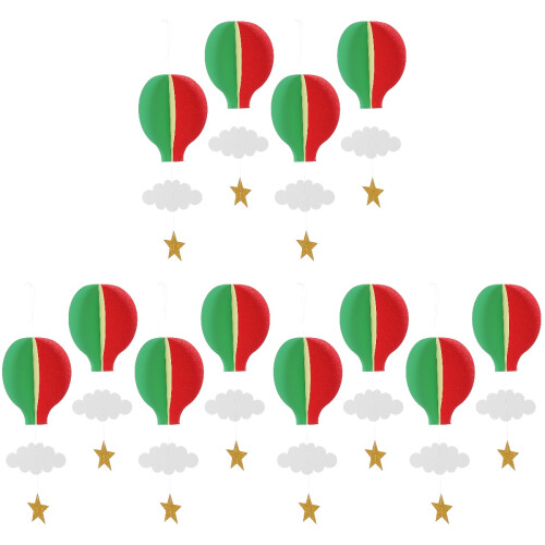 12 Heißluftballon Hängedekorationen 2