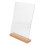 Présentoir Menu Base En Bois Solide 10