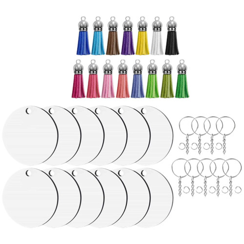 2 Sets Selber Machen Sublimation Schlüsselanhänger Rohlinge 1