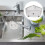 Sink Drainage Shelf Draining Basket Stainless Steel 1pack 2
