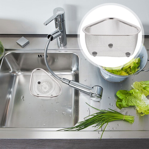 Sink Drainage Shelf Draining Basket Stainless Steel 1pack 1
