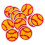 Gestickte Applikationen Gestickte Abzeichen Gelb 12er Set 1