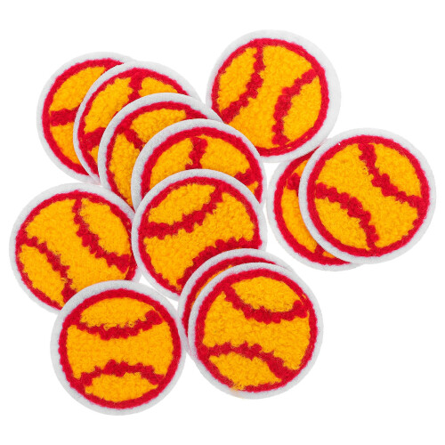 Gestickte Applikationen Gestickte Abzeichen Gelb 12er Set