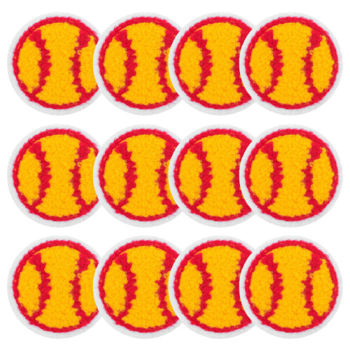Gestickte Applikationen Gestickte Abzeichen Gelb 12er Set 2
