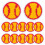 Gestickte Applikationen Gestickte Abzeichen Gelb 12er Set 6