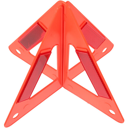 Triangle Urgence Plastique Rouge Usage Extérieur