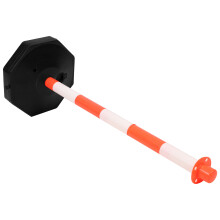 Sicherheits-Absperrung Ausrüstung Orange Weiß 1 Satz