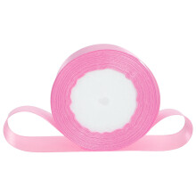 Packing Bowknot Band Pink Polyester 1 Rolle 86,6x1,6 Zoll