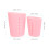 Mixing Coffee Cup Silikon Messbecher Rosa 2er Pack 7