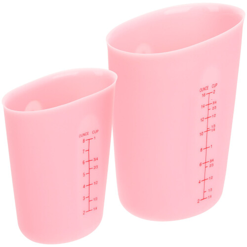 Mixing Coffee Cup Silikon Messbecher Rosa 2er Pack 2