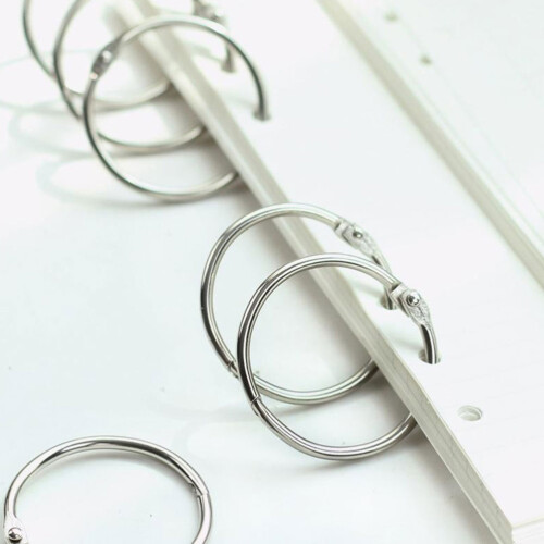 Raindrops 20 Metall Beweglicher Ring Schnalle Büro 2