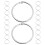 Raindrops 20 Metall Beweglicher Ring Schnalle Büro 9