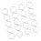 Raindrops 20 Metall Beweglicher Ring Schnalle Büro 10