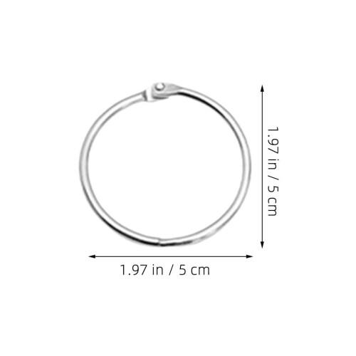 Raindrops 20 Metall Beweglicher Ring Schnalle Büro 1