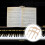 Bronze Klavier Notenhalter 2 Stk 3,54x2,55x0,04 Zoll 10