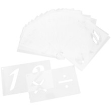 Kleine Schablonen Weiß PET 40 Blatt