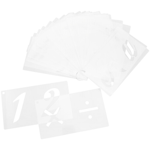 Kleine Schablonen Weiß PET 40 Blatt