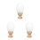 3 Sets Eivormige Basis Voor Pop Haar En Aardewerk 8