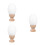 3 Sets Eivormige Basis Voor Pop Haar En Aardewerk 7