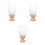 3 Sets Eivormige Basis Voor Pop Haar En Aardewerk 9