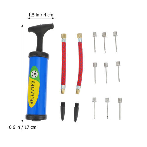 1 Set Voetbal Handpomp Metaal Voor Gebruik 1