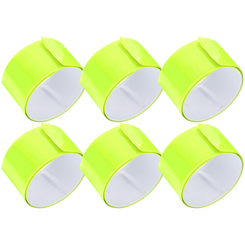 6 Stks Reflecterende Strips Reflecterende Snap Fietsarmbanden Uk 2