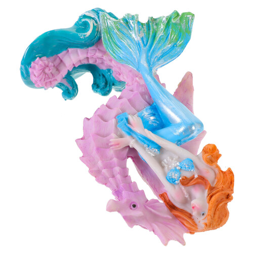 2 Pcs Mermaid Figurine Fish Tank Decor Statue 1
