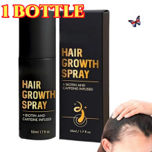 Hair Growth Spray With Biotin & Caffeine-Natural Hair Thickening Gentle Regrowth Mist
