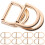 Mlins 10 Silberne D-Ringe Befestigungsmittel Herren 3,5x3,3 Cm 4